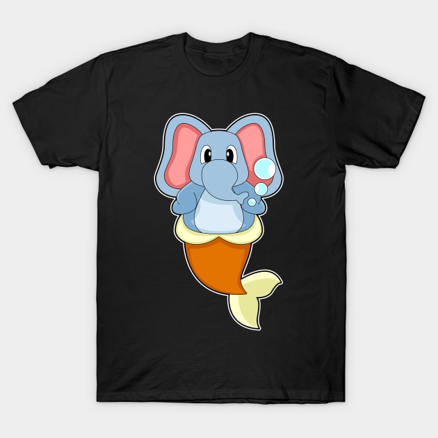 Elephant Mermaid T-Shirt by Markus Schnabel